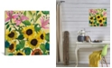 iCanvas "Sunflowers and Lilies" By Kim Parker Gallery-Wrapped Canvas Print - 26" x 26" x 0.75"